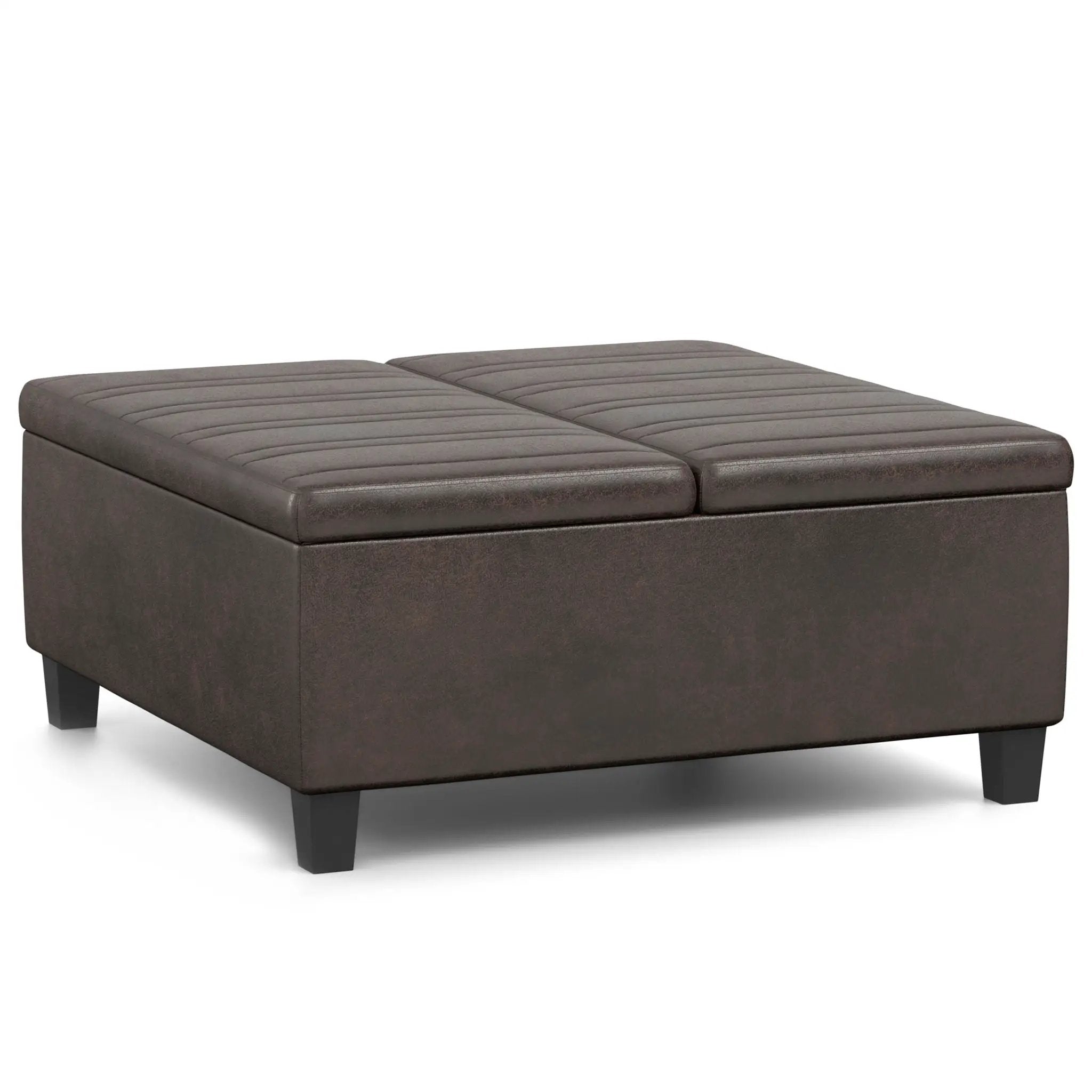 Ellis - Upholstered Coffee Table Storage Ottoman by HouseOfZazla