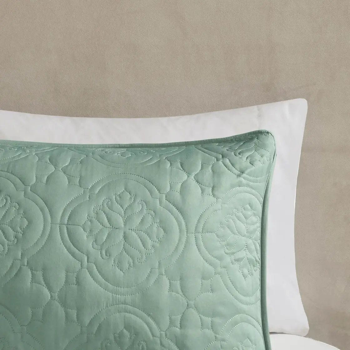 3 Piece Reversible Bedspread Set Seafoam King/Cal King by HouseOfZazla