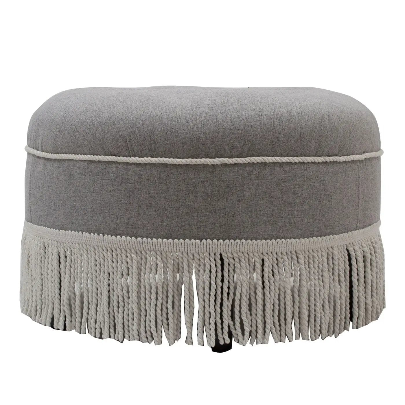 Yolanda - Round Upholstered Accent Ottoman by Unique Piece Furniture