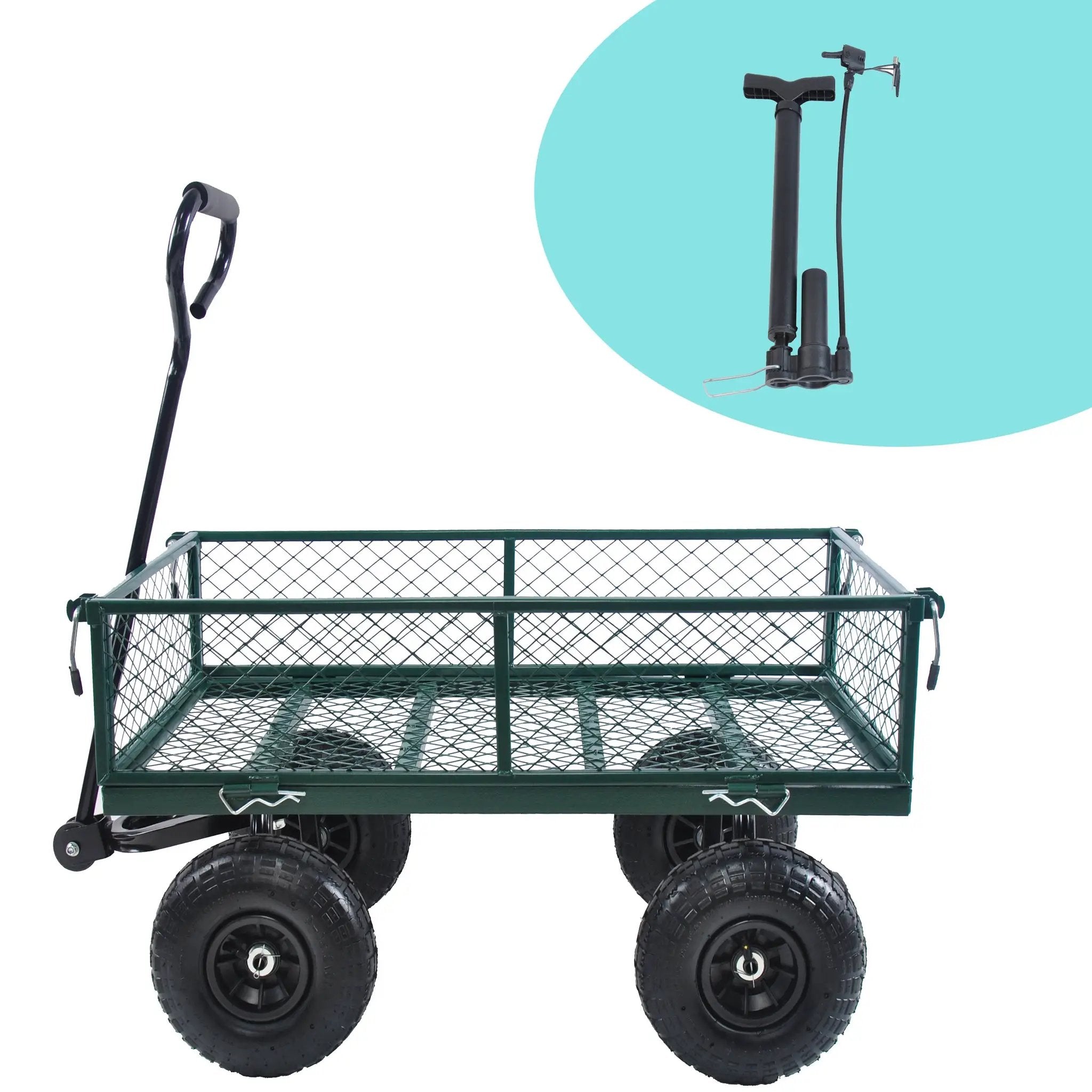 Wagon Cart Garden Cart Trucks in Green by HouseOfZazla