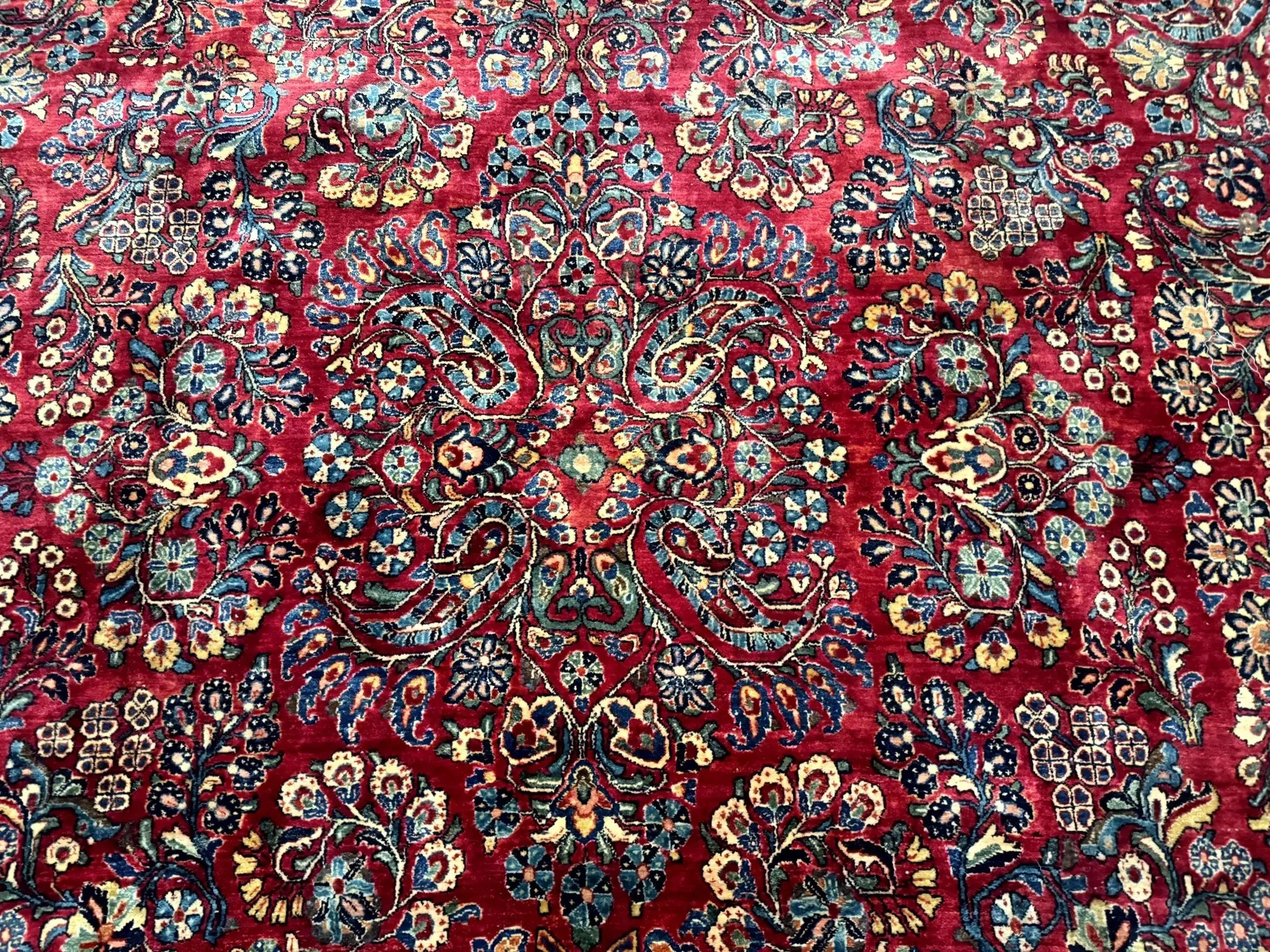 Palace Size Antique Persian Sarouk Rug 12x18 by Jewel Rugs
