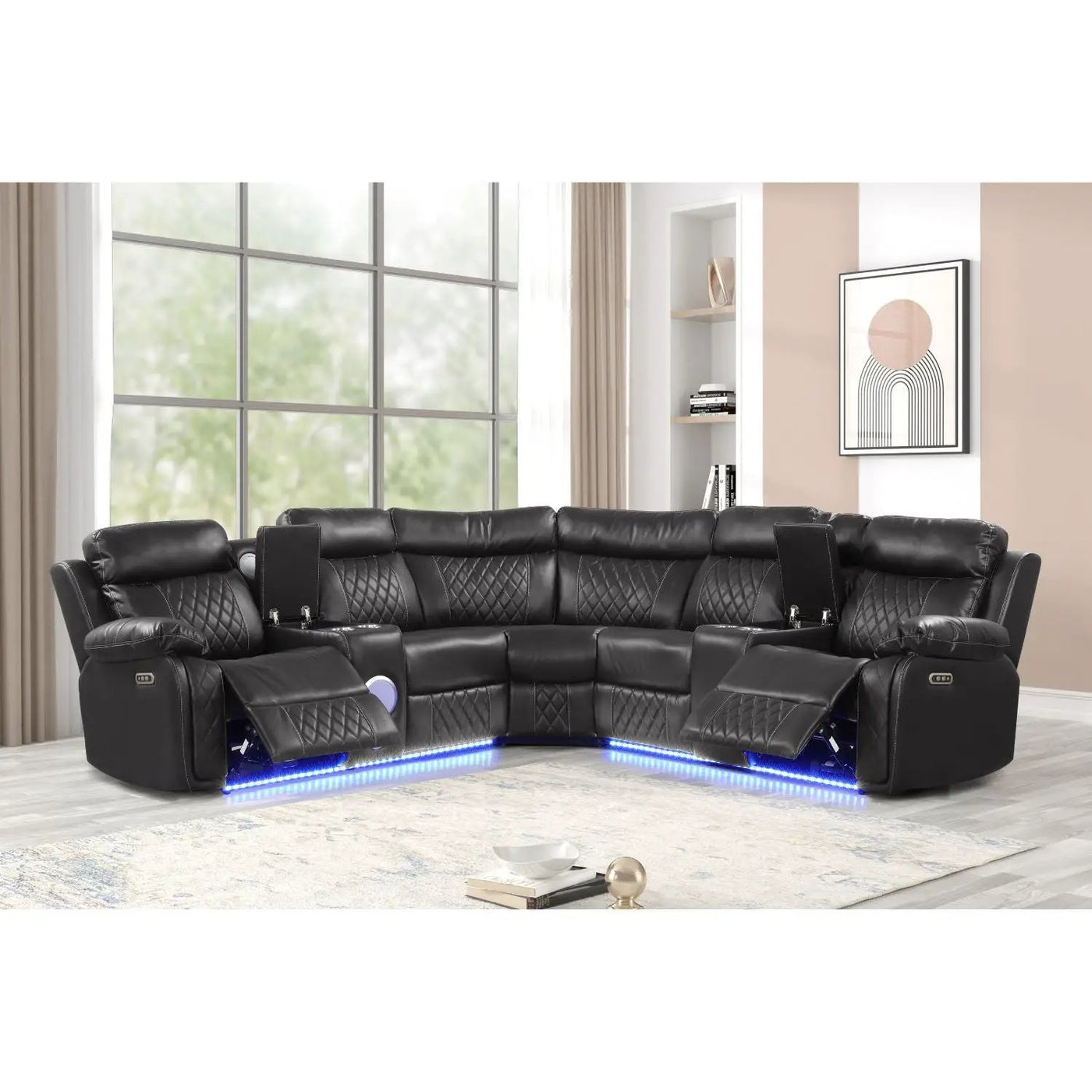 Lacrosse - Power Reclining Sectional Sofa by HouseOfZazla