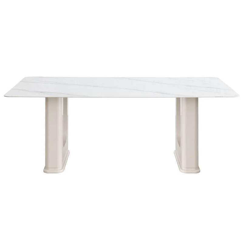 Kalam - Dining Table - Ceramic Top & Beige by Unique Piece Furniture