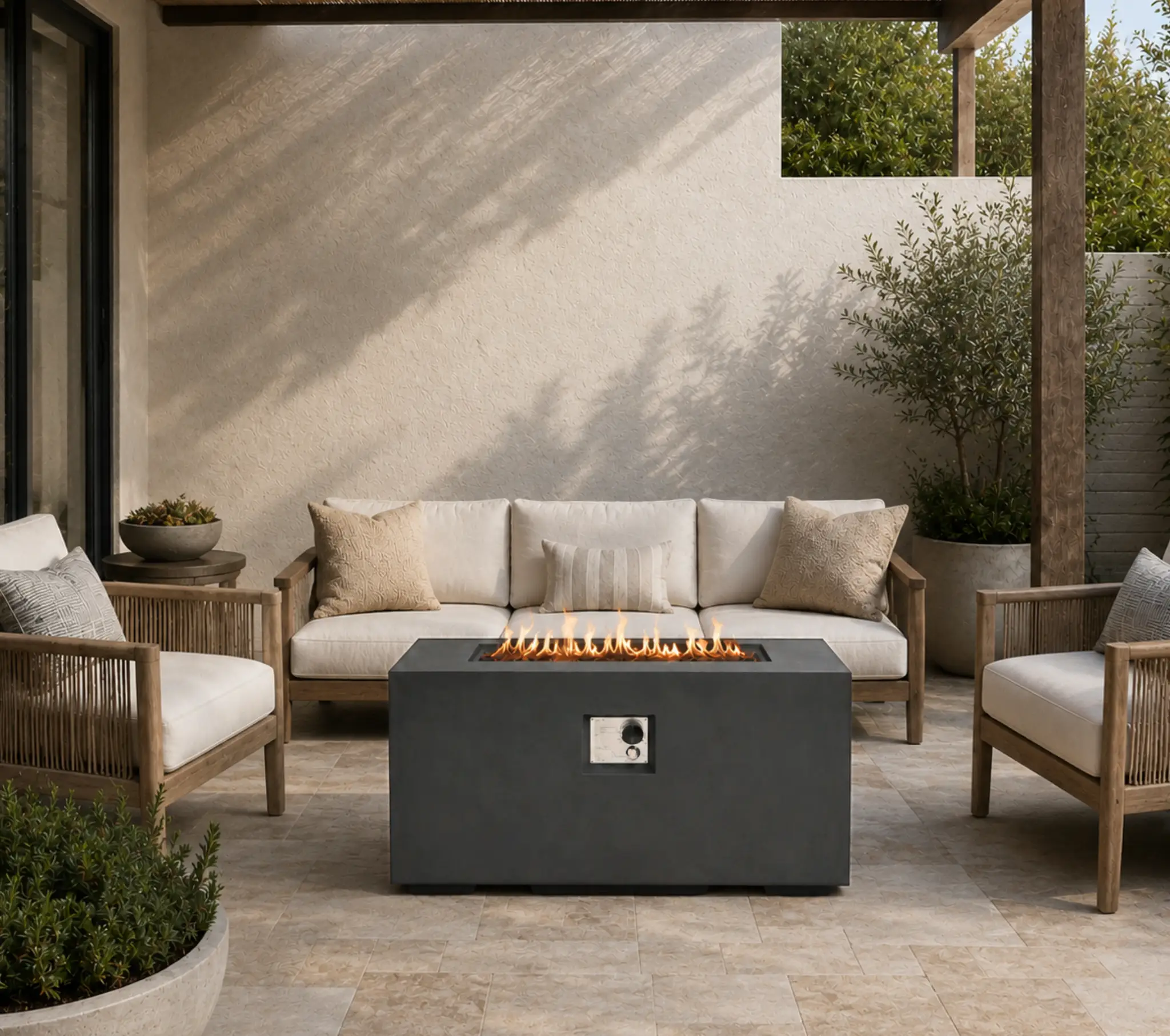 42-Inch Outdoor Fire Pit Table by HouseOfZazla