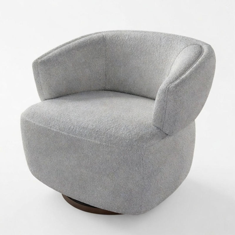 Swivel Barrel Accent Oversized Club Chair by HouseOfZazla