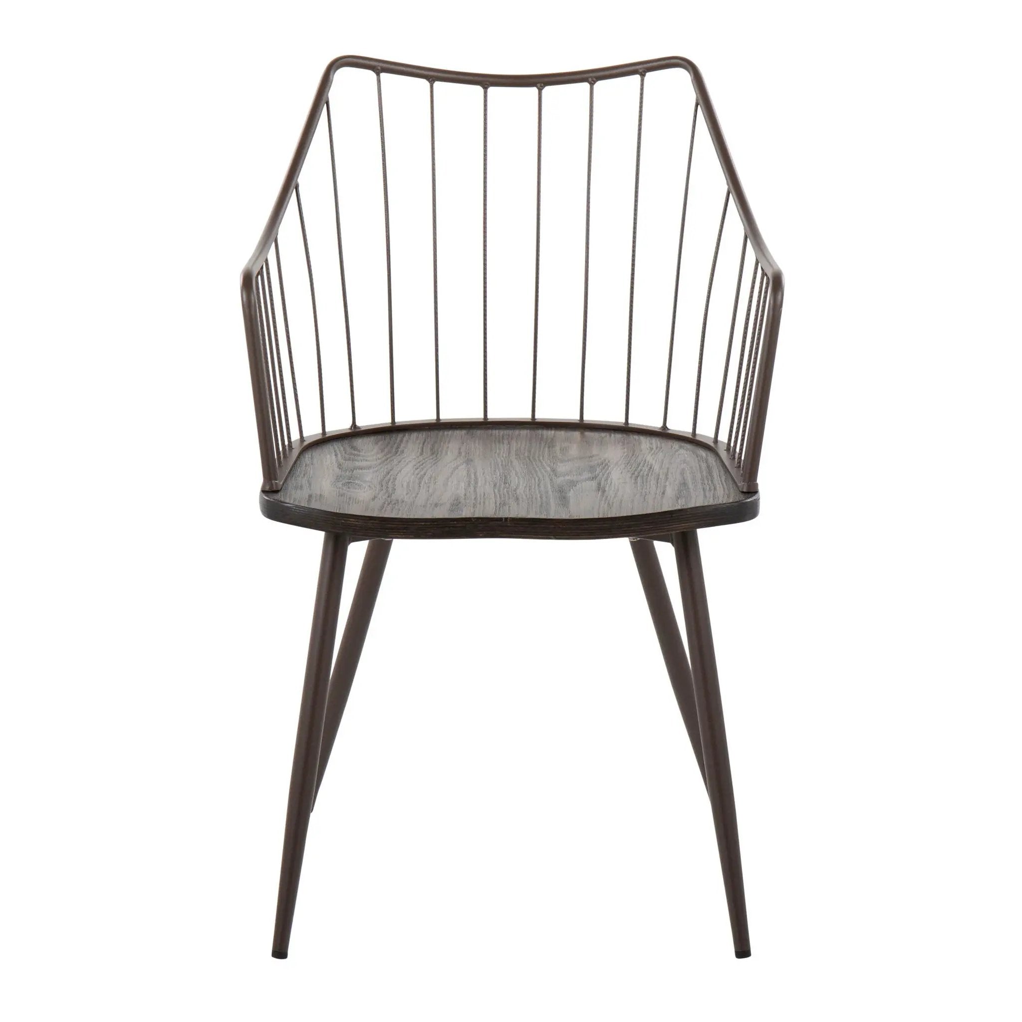 Winston - Farmhouse Style / Dining Chair - Brown / Dark Walnut by Unique Piece Furniture