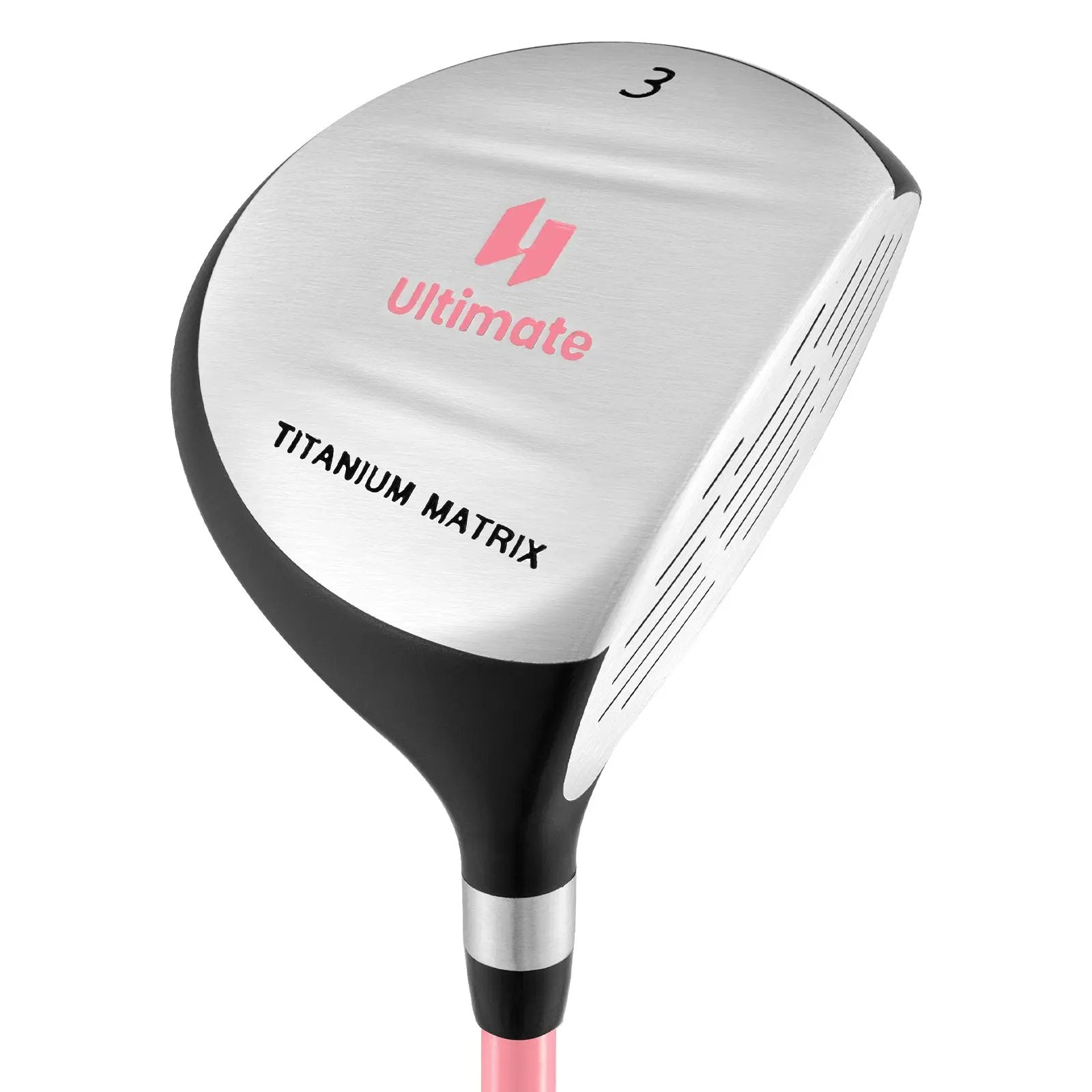 38 Inch 165CC Junior #3 Fairway Wood Golf Club with Fiberglass Shaft for Kids Ages 11-14 by DirectDeals