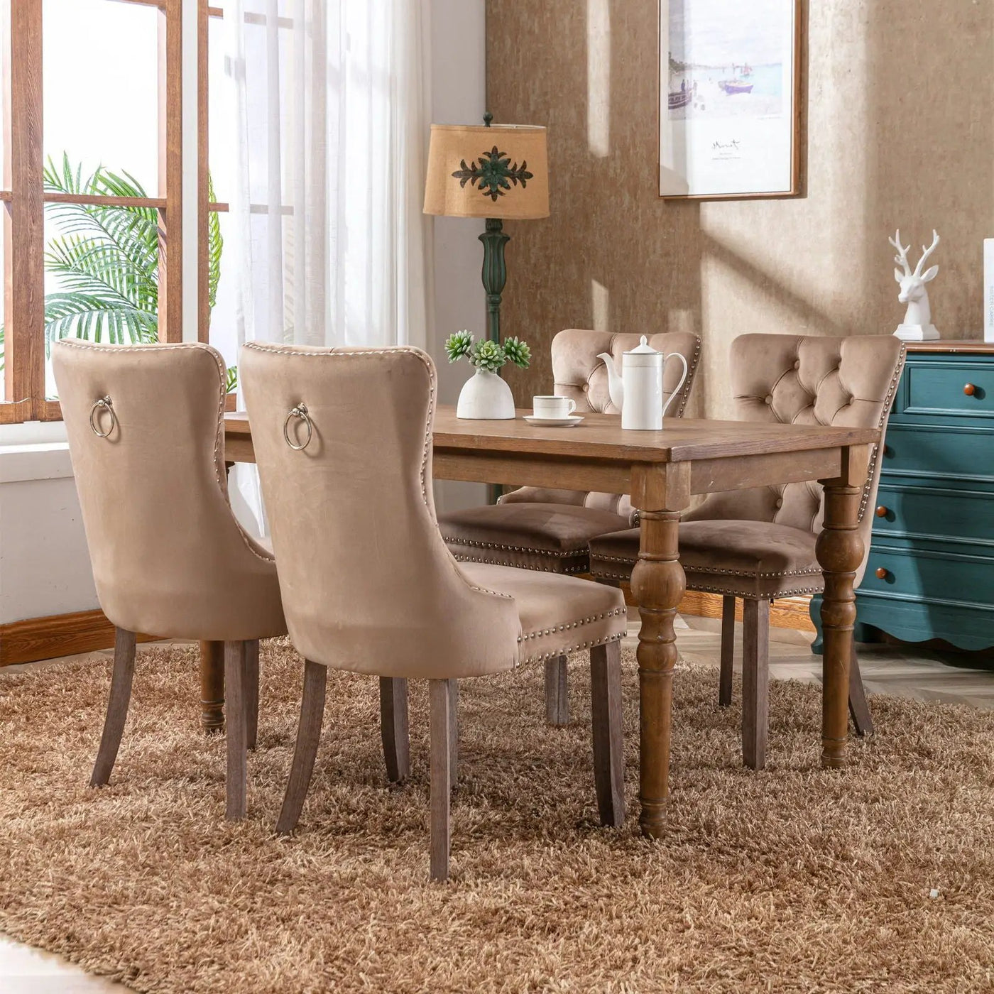 Nikki - High-End Tufted Dining Chair (Set of 2) by HouseOfZazla
