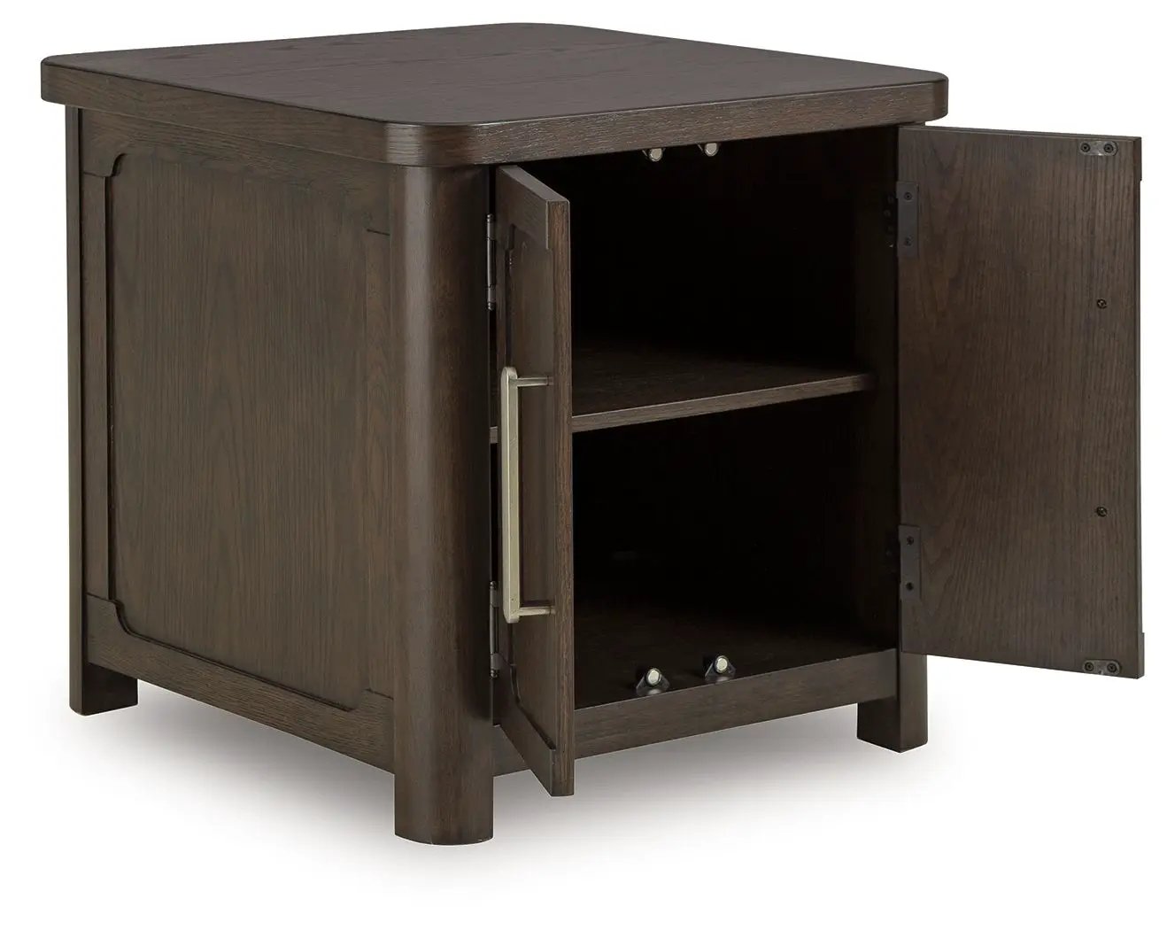 Breckington - Rectangular 2-door End Table - Dark Brown by Unique Piece Furniture