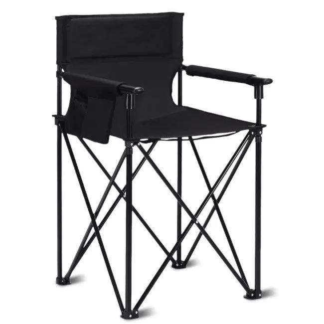 Portable 38 Inch Oversized High Camping Fishing Folding Chair by DirectDeals