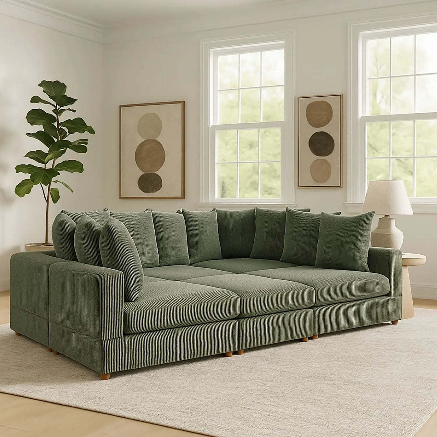 Haven - 6 Piece Modular Sectional by Unique Piece Furniture