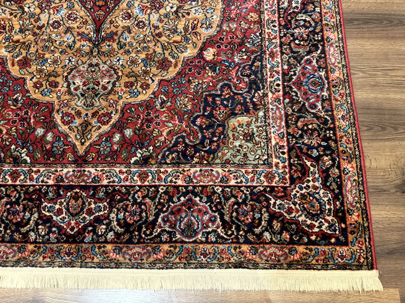 Karastan Rug 5.9 x 9 Medallion Kirman #700/718, Original 700 Series, Wool, Discontinued, Vintage by Jewel Rugs