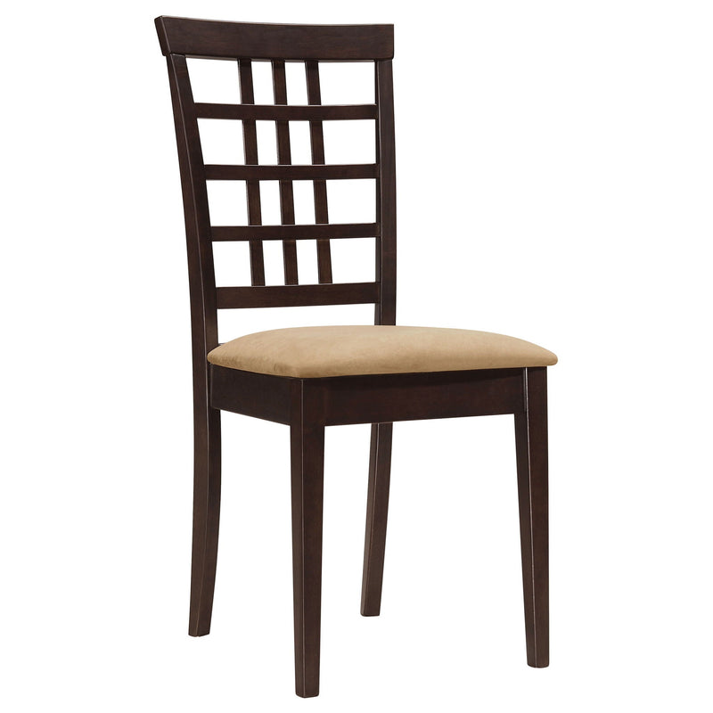 Vanetta - 3 Piece Dining Set With Drop Leaf Table And Chairs - Cappuccino by HouseOfZazla