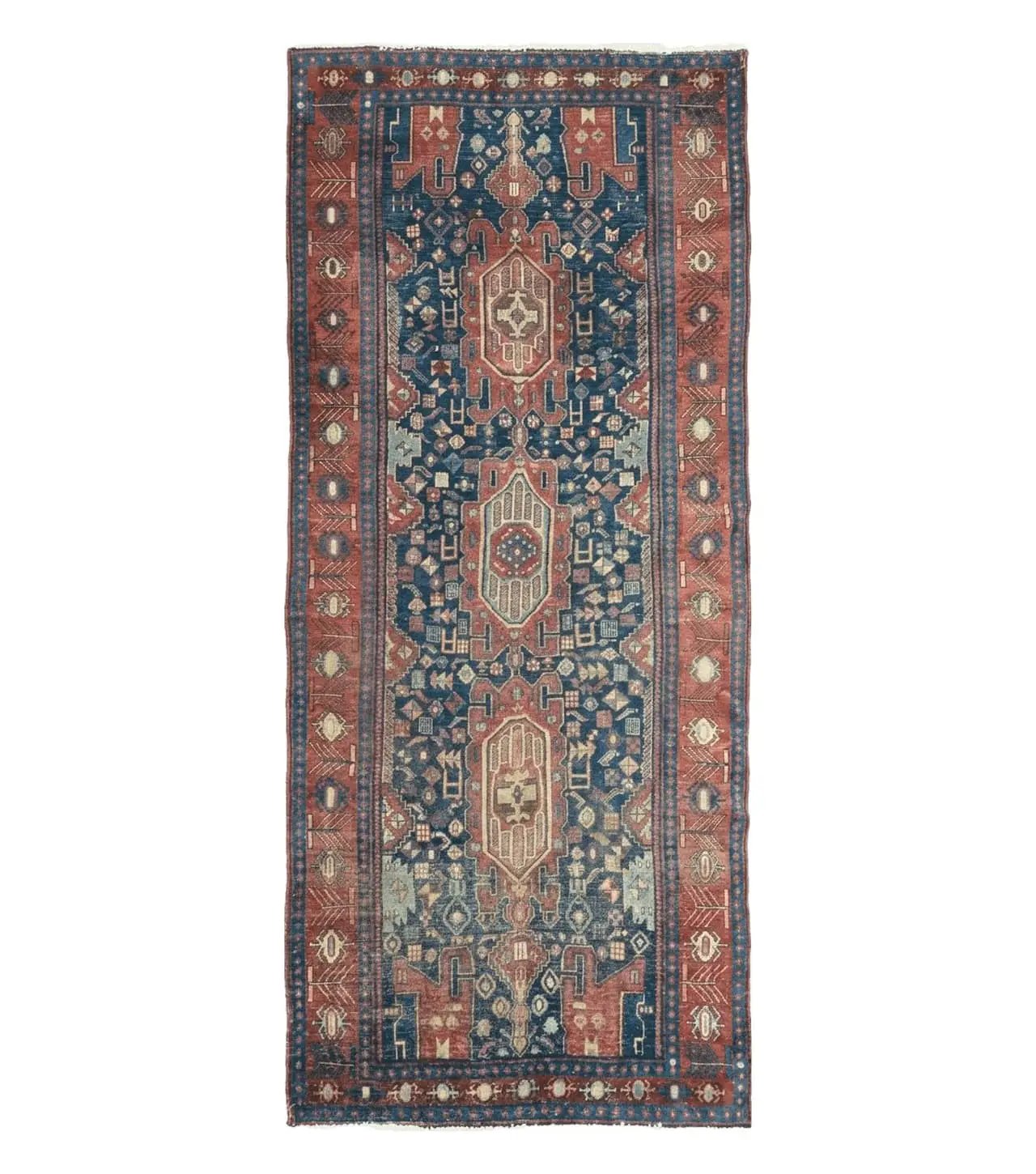 4' X 10' Antique Handmade Turkish Floral Tribal Oriental Wool Rug #627 by Jewel Rugs