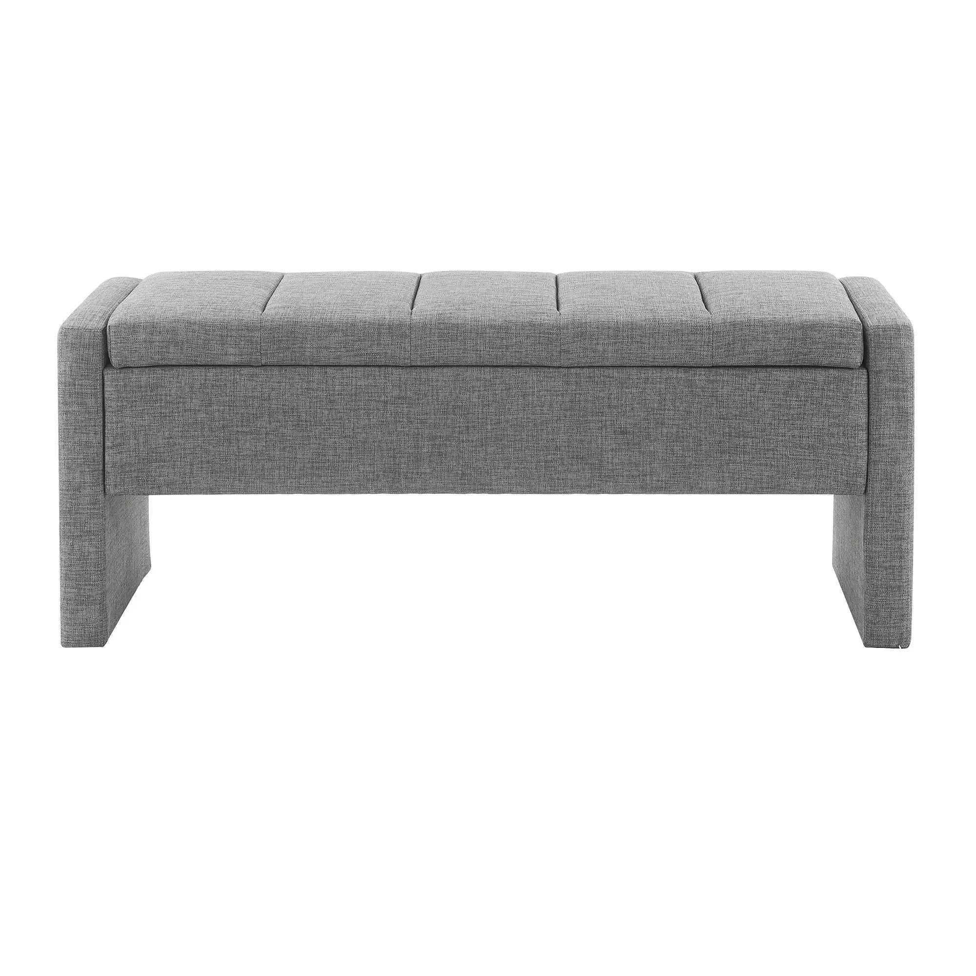 Modern Upholstered Large Bed End Bench With Storage by Unique Piece Furniture