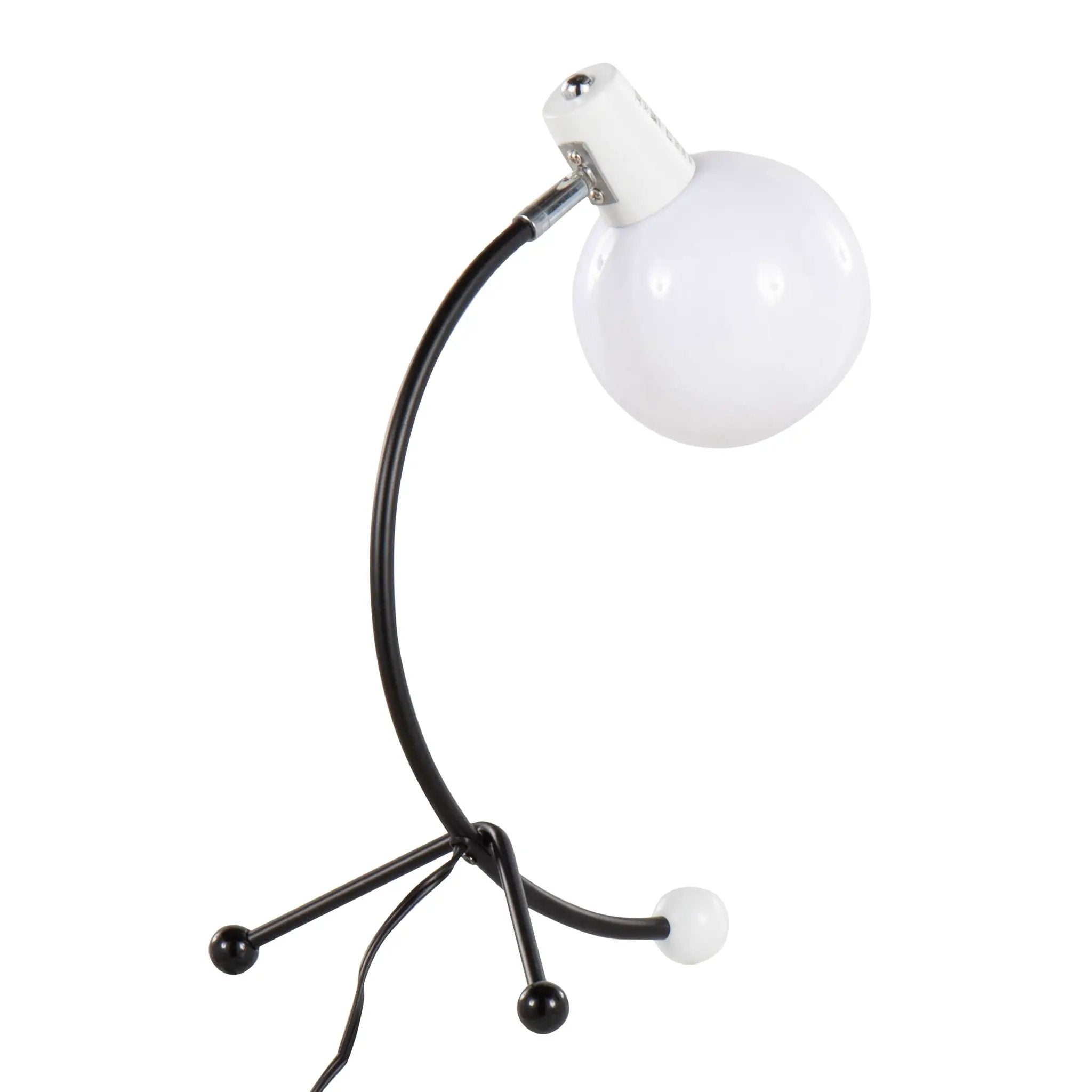 Eileen - Contemporary Task Lamp - Black / White by HouseOfZazla