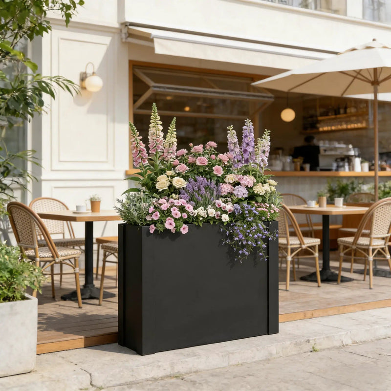 Patio Planter Box, Raised Garden Bed by HouseOfZazla
