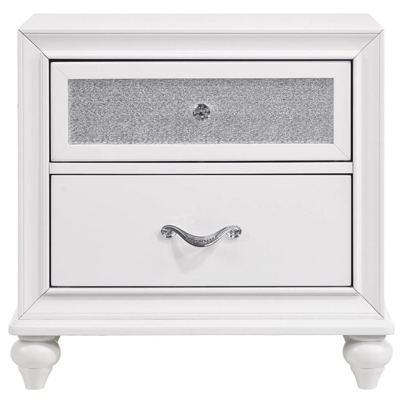 Barzini 4-piece California King Bedroom Set White by Unique Piece Furniture