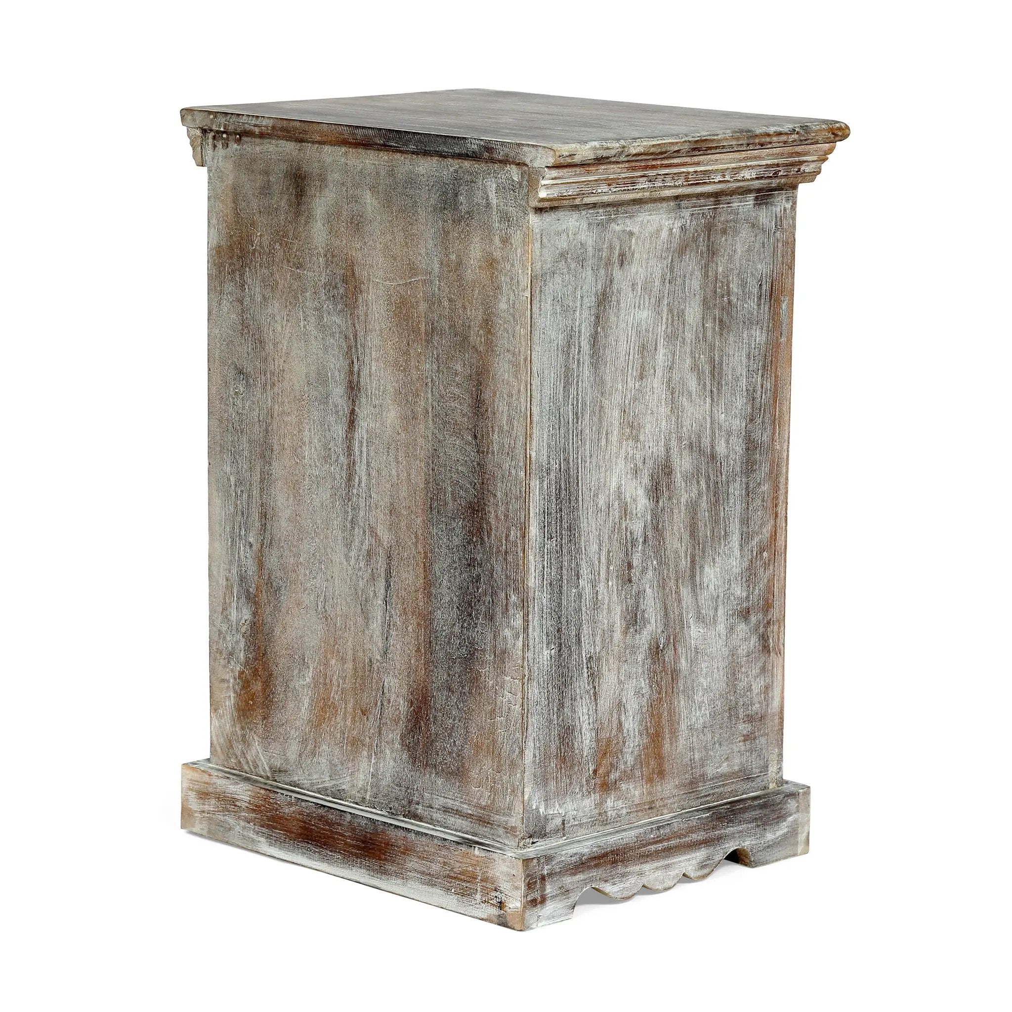 Wooden Nightstand With 1 Drawer 1 Door by HouseOfZazla