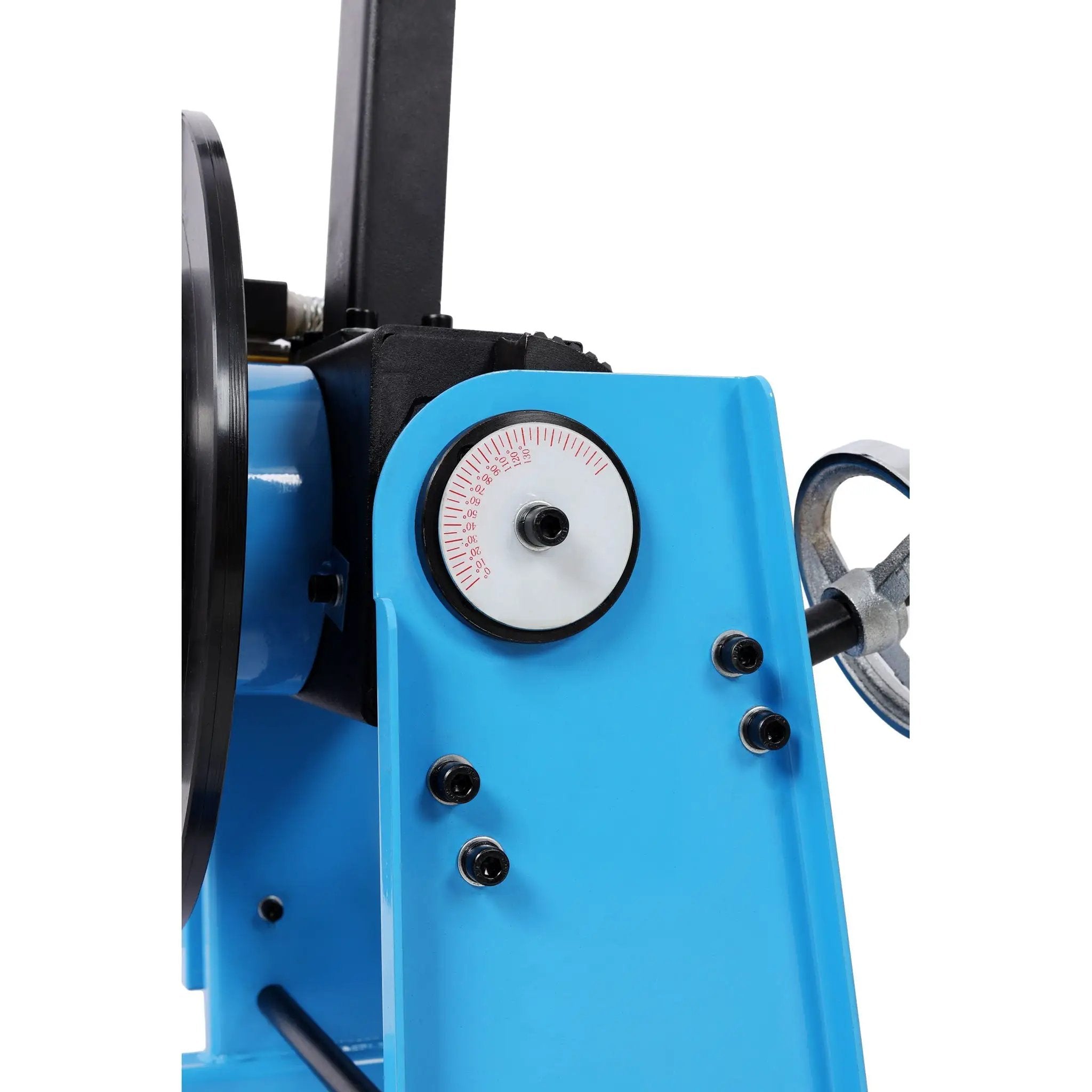 Heavy Duty Rotary Welding Positioner Turntable Table With Manual Tilt And 3 Jaw Lathe Chuck - Blue by HouseOfZazla