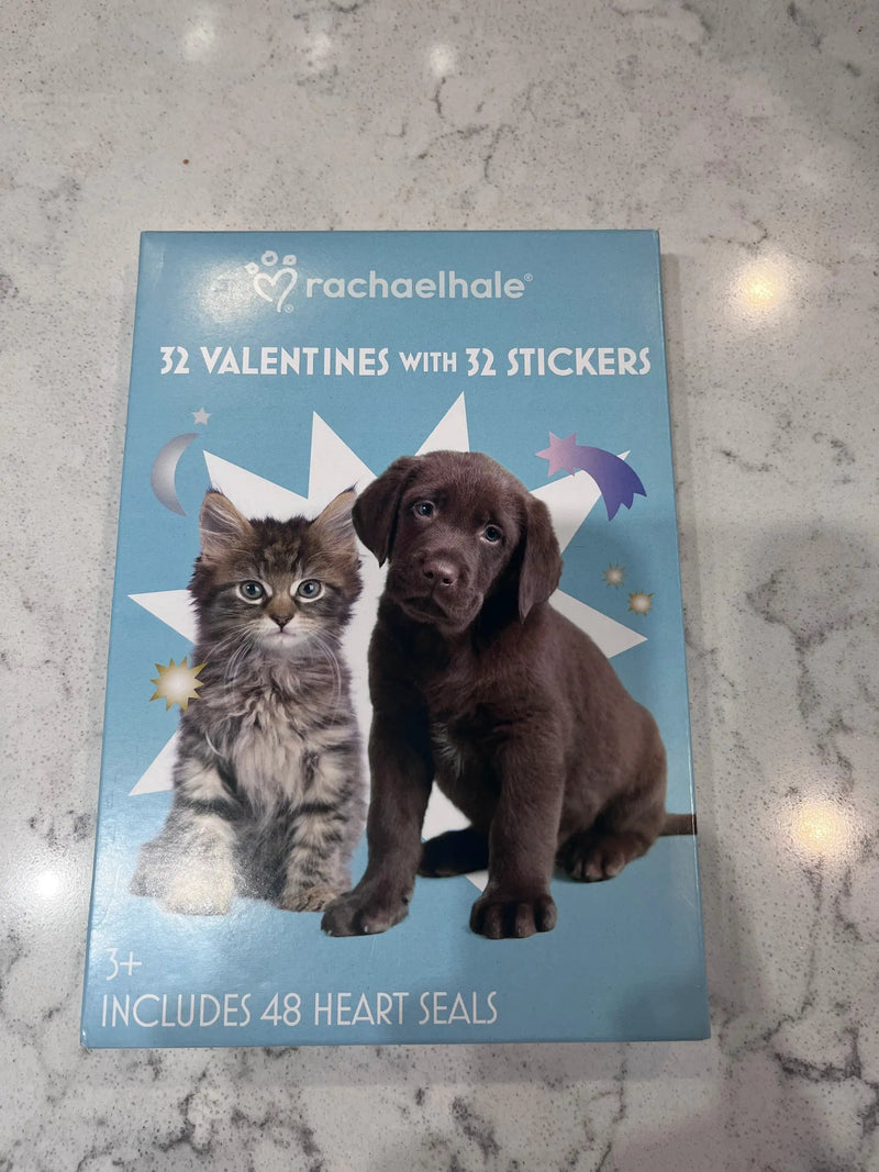 Brand New Rachaelhale 32 Valentines Day Cards With 32 Stickers + 48 Heart Seals - 3+ by Selzalot