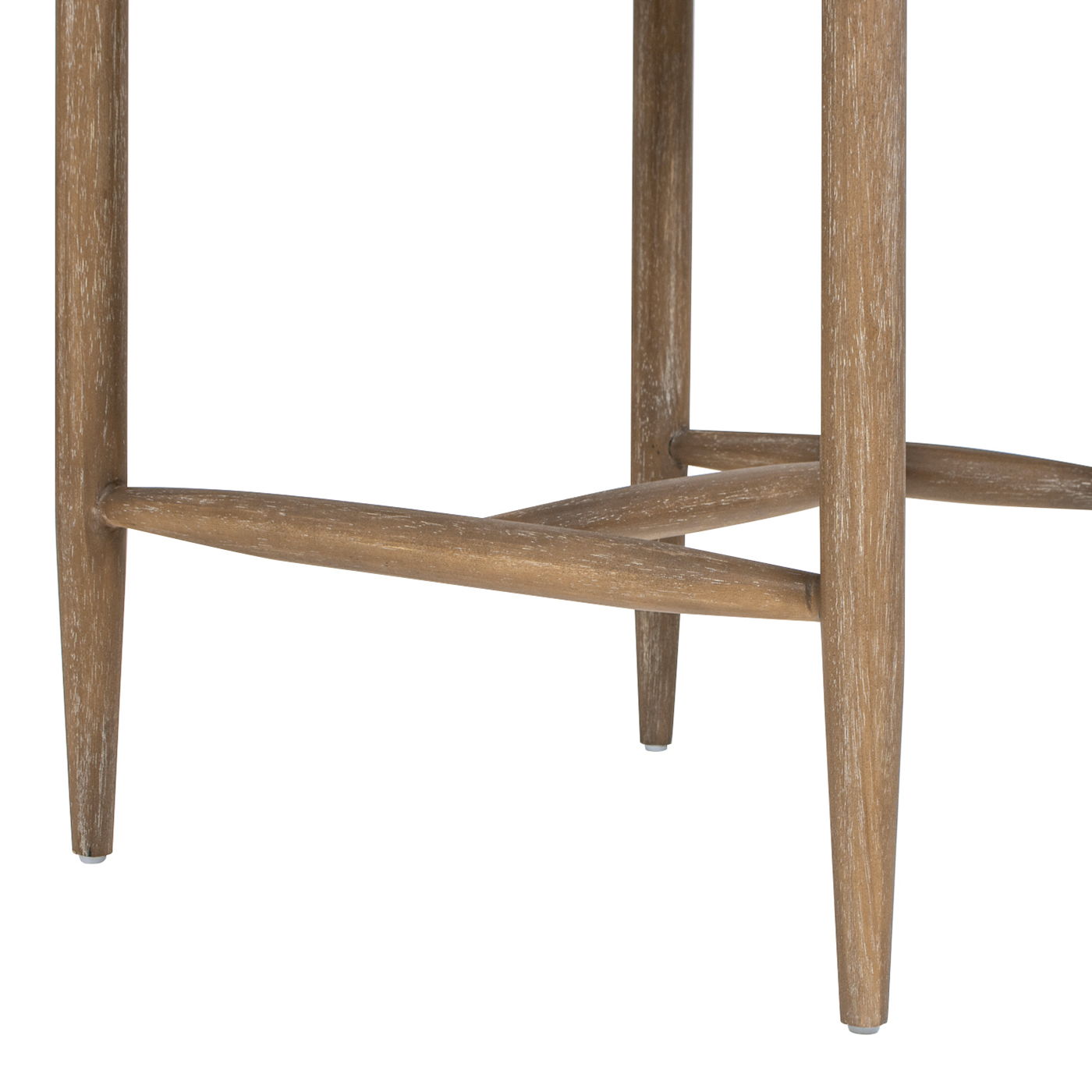 Artemis - Mixed Material Upholstered Counter Stool - Warm White by HouseOfZazla