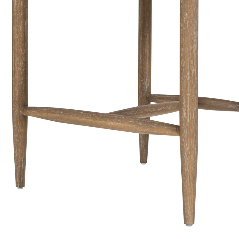 Artemis - Mixed Material Upholstered Counter Stool - Warm White by HouseOfZazla