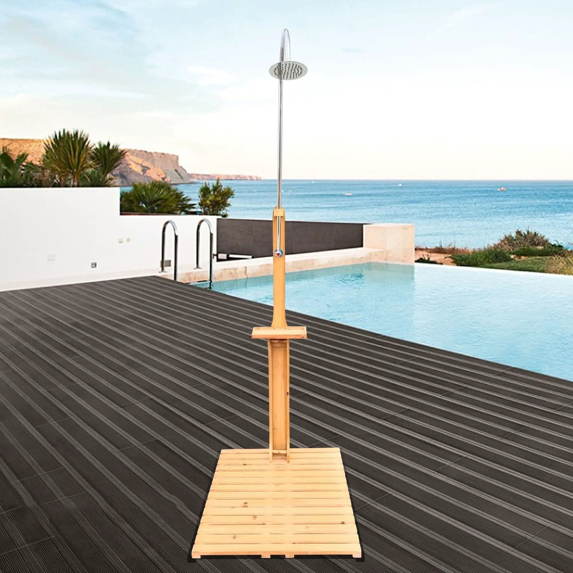 Outdoor Garden Pool Shower With Chassis Board For Patio by HouseOfZazla