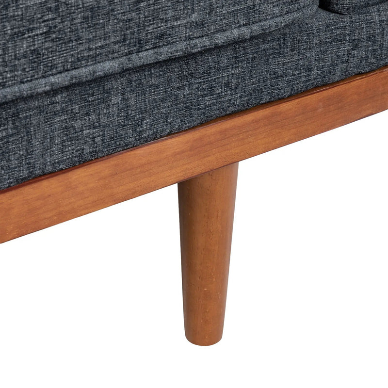 Retro Modern Loveseat With Button Tufted Upholstery by HouseOfZazla