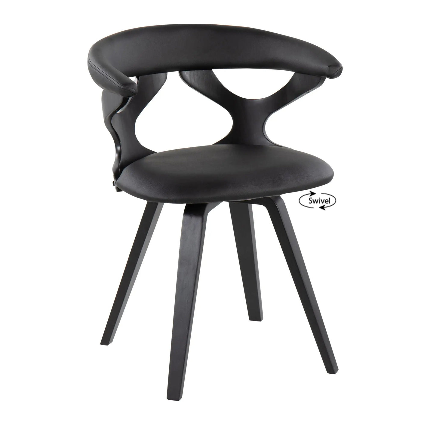 Gardenia - Mid-Century Modern Dining Chair With Swivel by HouseOfZazla