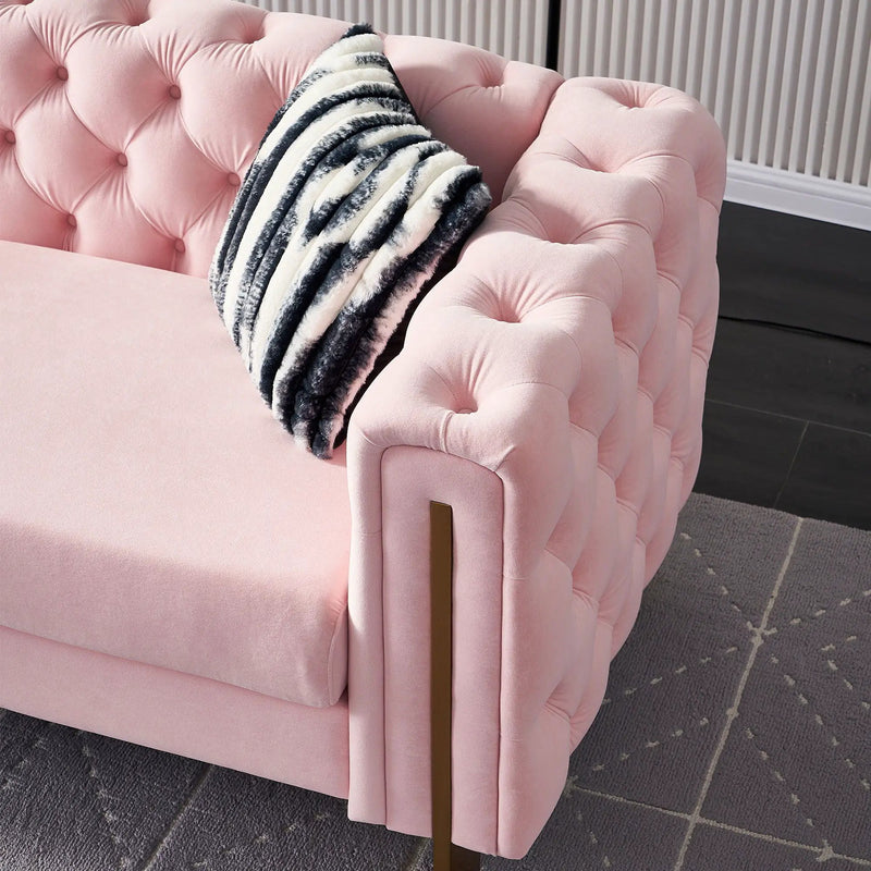 Chesterfield - Modern Tufted Living Room Sofa, 84.25''W Couch by HouseOfZazla