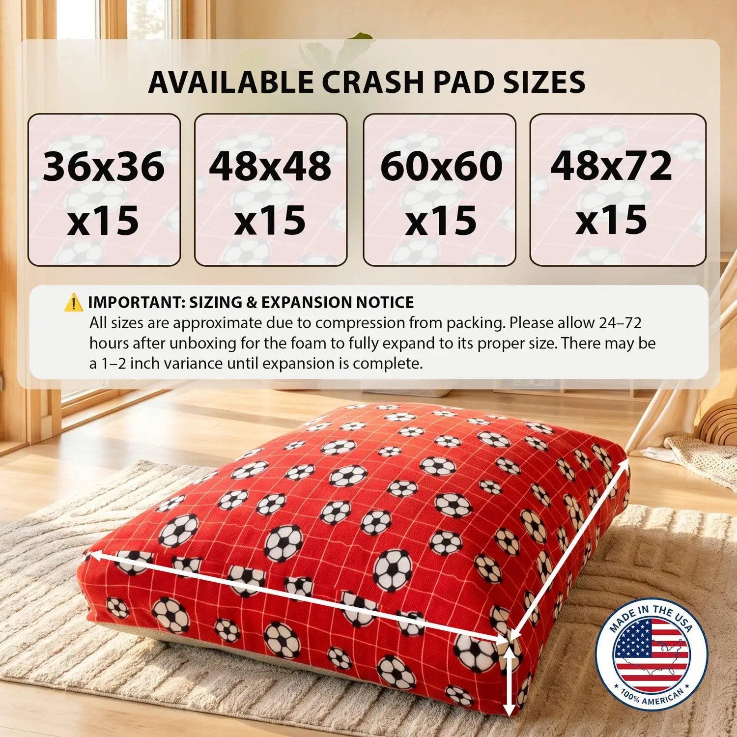 Sensory Crash Pad for Kids & Adults by HouseOfZazla