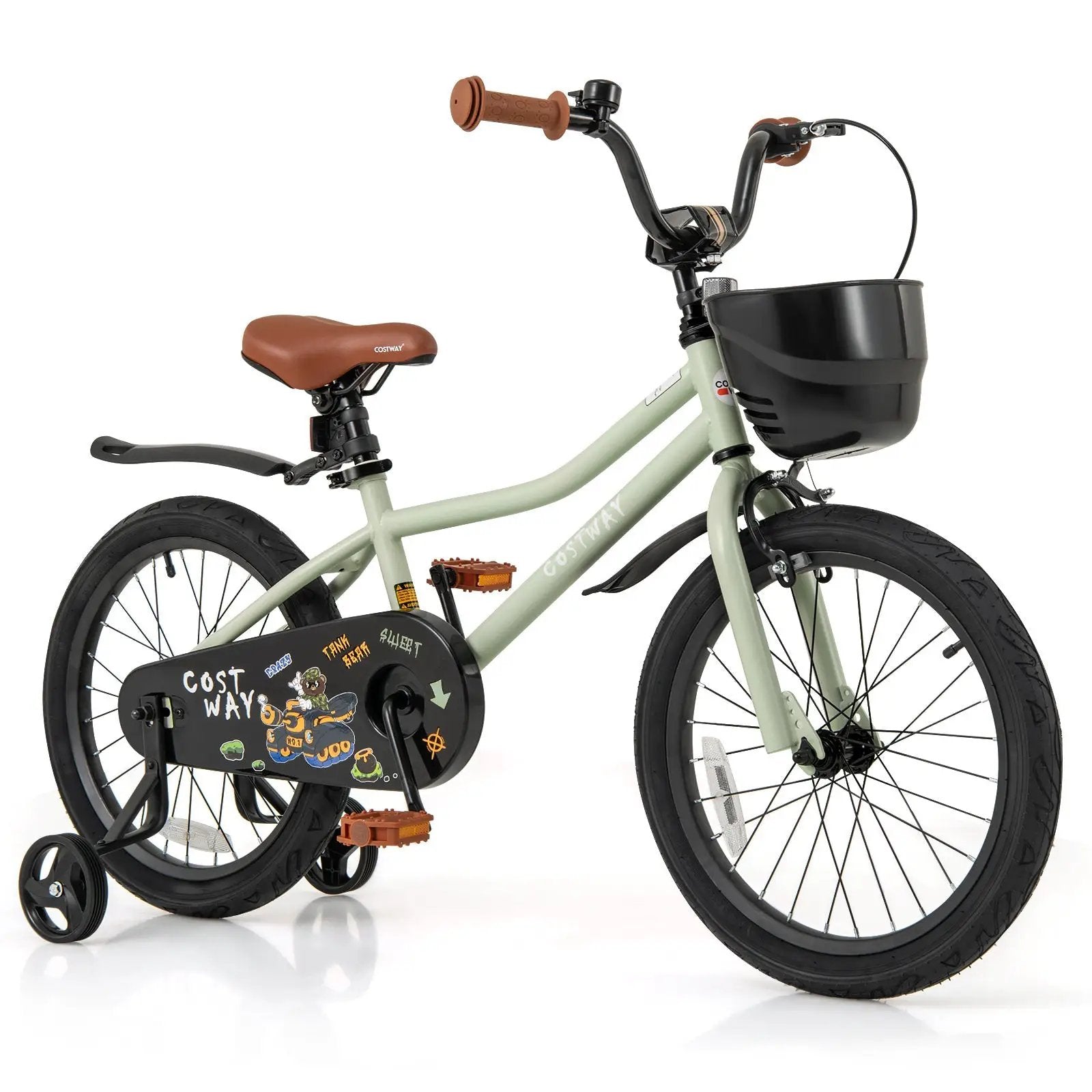14-Inch Kids Bike Adjustable with Training Wheels for 3-5 Years Old by DirectDeals