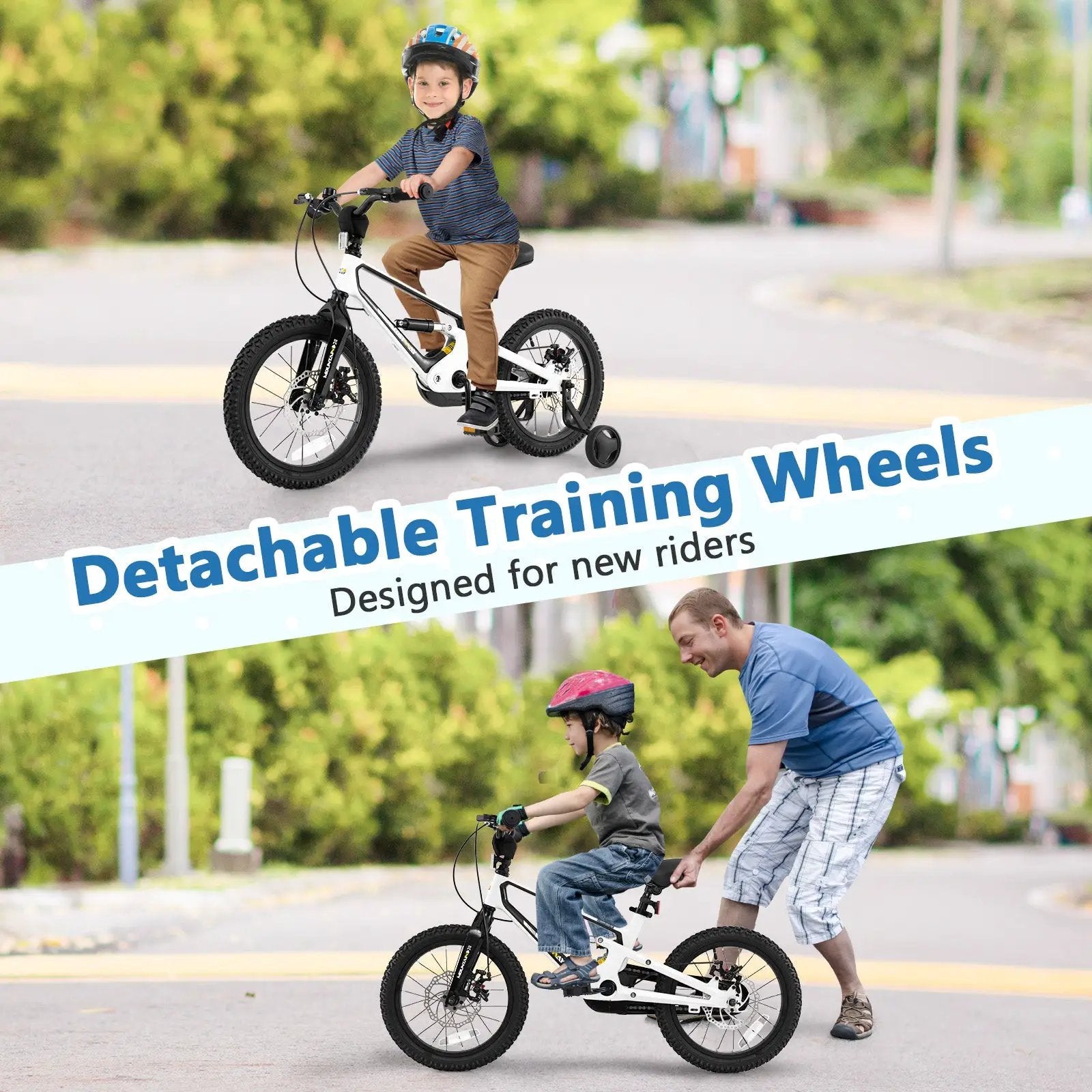 16 Inch Kids Bike Magnesium Alloy Bicycle Adjustable for Aged 4 to 7-16 inches by DirectDeals