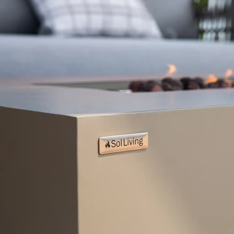Propane Fire Pit Table Outdoor 50,000 BTU Firepits for Outside CSA Certified by EnvelorHome