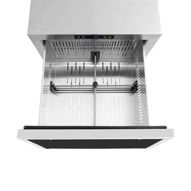 ZLINE 24" Touchstone 168 Can Outdoor-Rated Dual Refrigerator Drawer, Panel Matte Black, RDSPOZ-24-MB by Farmhouse Kitchen and Bath