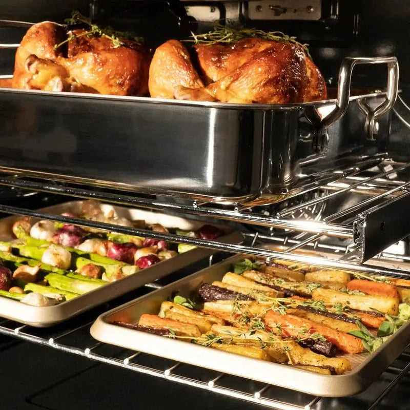ZLINE 30"Professional True Convection Double Wall Oven, Air Fry, Self Clean, DuraSnow® White Matte WADS-WM-30 by Farmhouse Kitchen and Bath