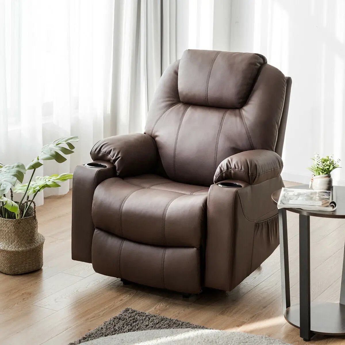 Electric Power Lift Leather Massage Sofa, photo 2 of 16