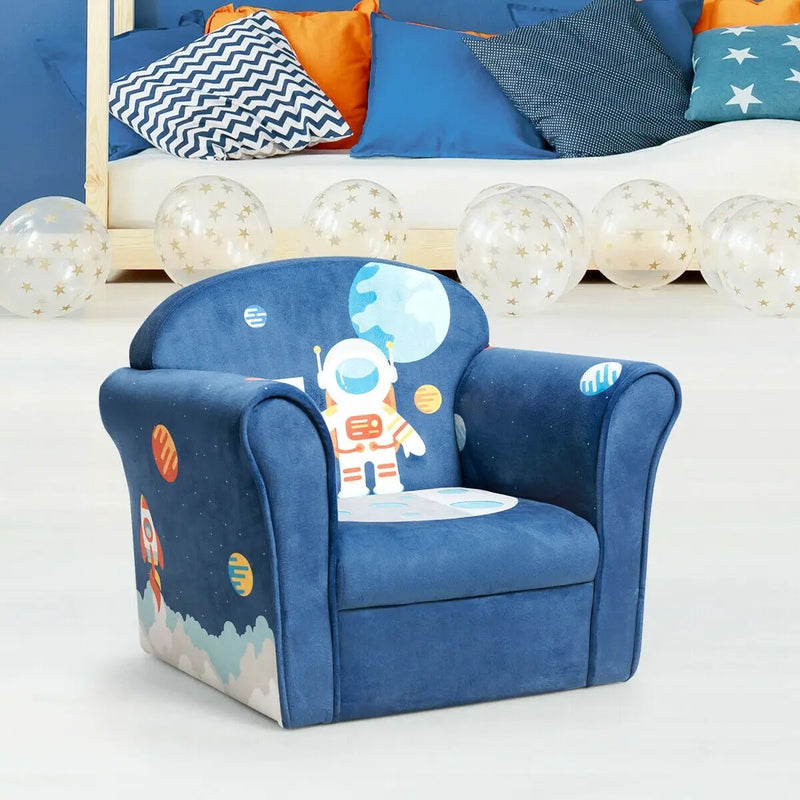 Kids Astronaut Armrest Upholstered Couch by DirectDeals