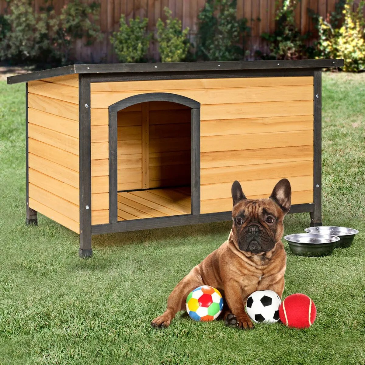 Wood Extreme Weather Resistant Pet Log Cabin, photo 13 of 16