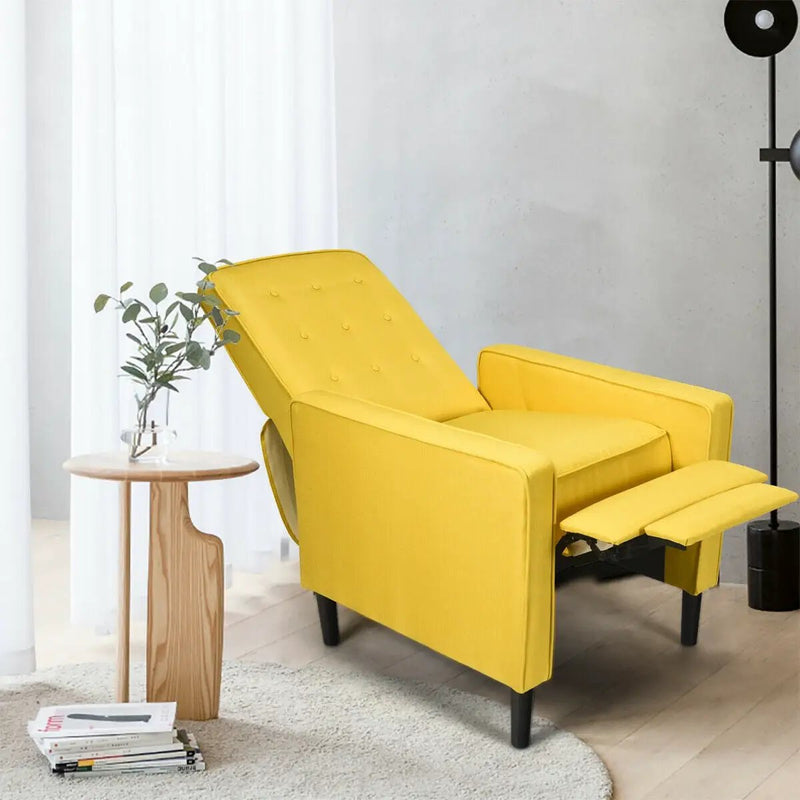 Mid-Century Push Back Recliner Chair by DirectDeals