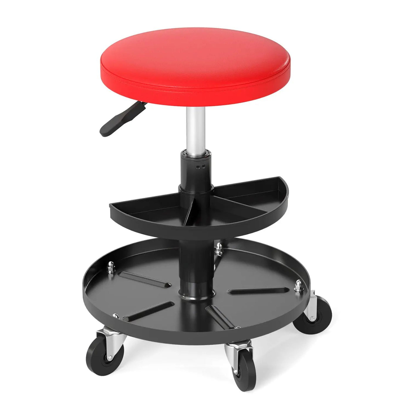 Adjustable Rolling Mechanic Stool with Tool Trays by DirectDeals