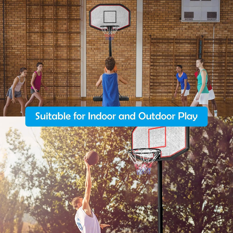 43 Inch Indoor Outdoor Height Adjustable Basketball Hoop by DirectDeals