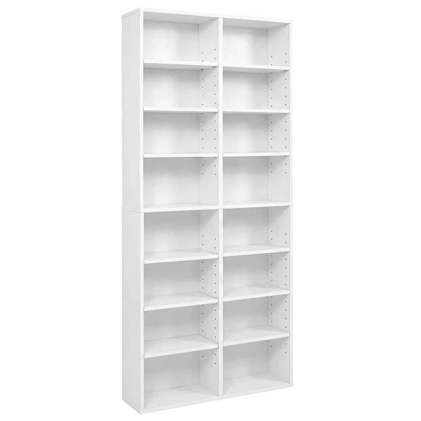 16 Compartment CD Storage Unit with Adjustable Shelves 54" by DirectDeals