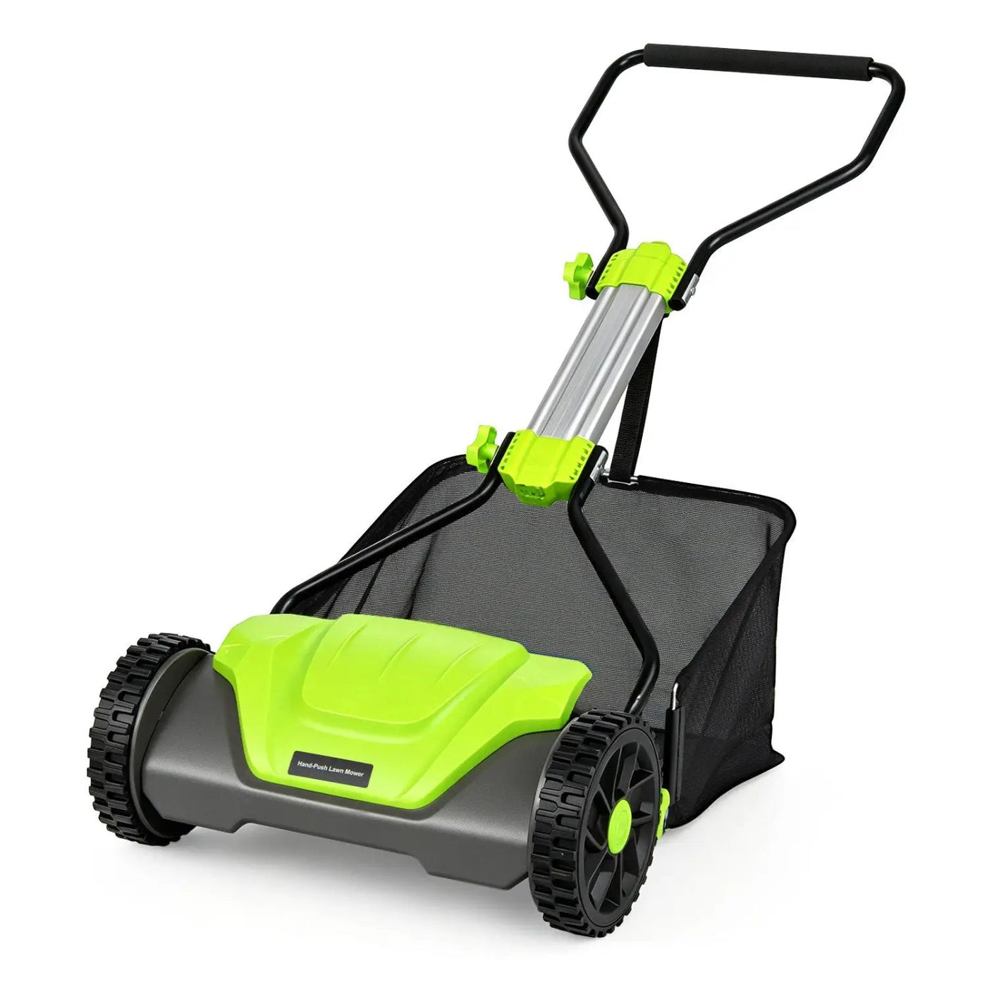 16-Inch Push Reel Lawn Mower with 8-Gallon Grass Catcher by DirectDeals