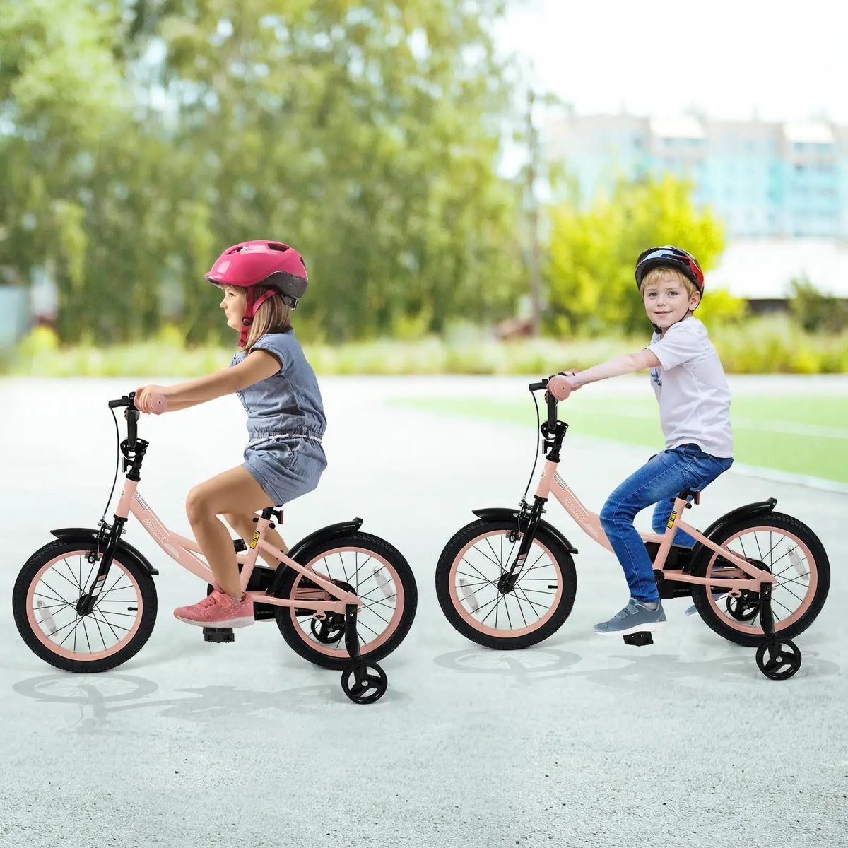 Kids Bike 12-18 Inch with Training Wheels - Pink, photo 18 of 32