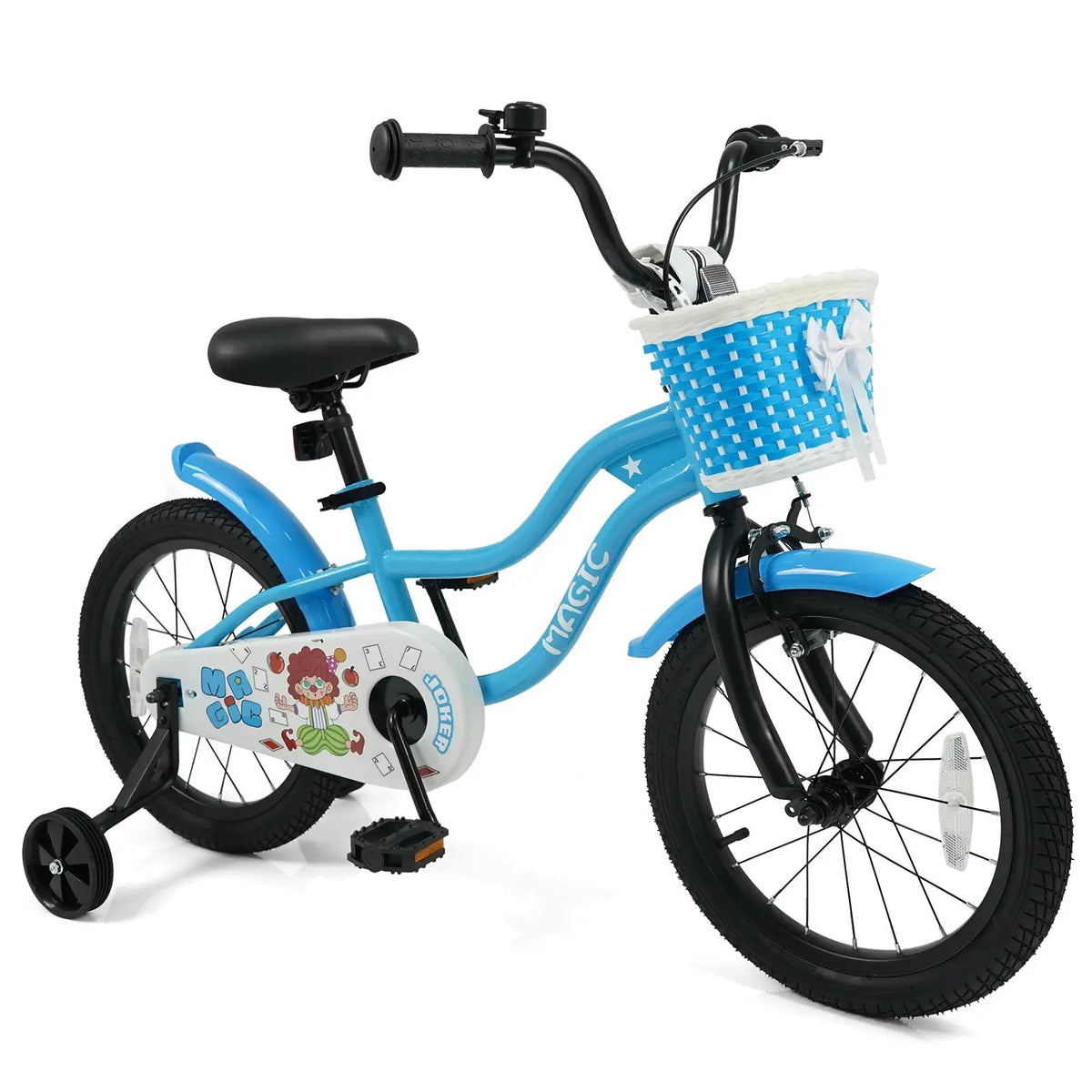 12/14/16 Inch Kids Bike with Training Wheels and Basket Navy Color, photo 11 of 32