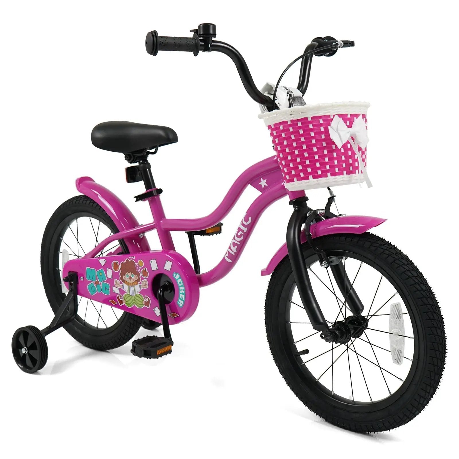 Kids Bike with Training Wheels 12-18 Inch - Magic Rose by DirectDeals