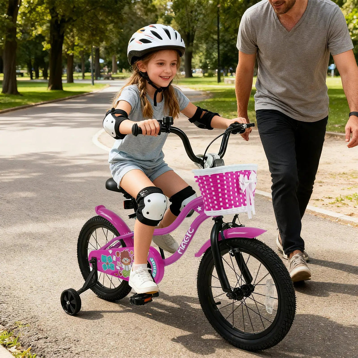 Kids Bike with Training Wheels 12-18 Inch - Magic Rose, photo 18 of 32