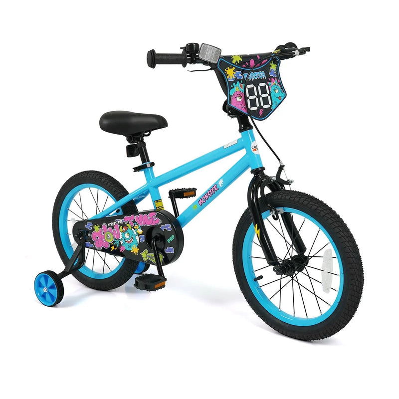 Kids Bike 16 Inch with Training Wheels Ages 4-7 by DirectDeals